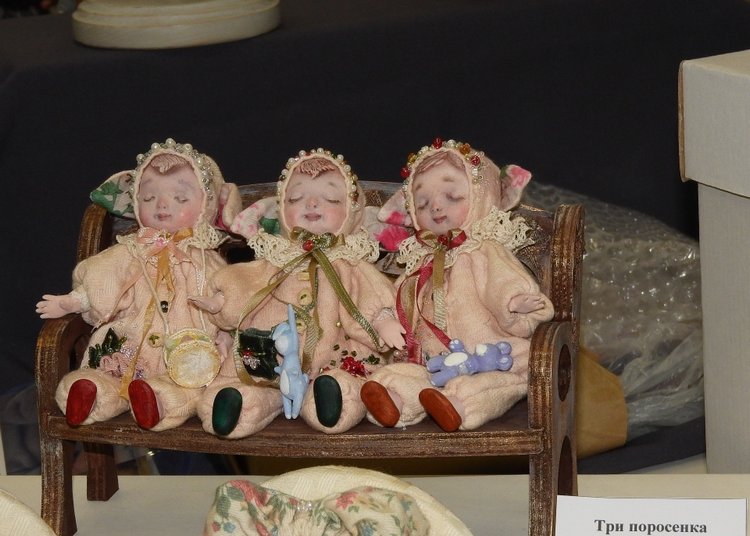 XV Международный осенний салон авторских кукол на Тишинке с 4 по 6 октября 2019 года в Москве - часть 1