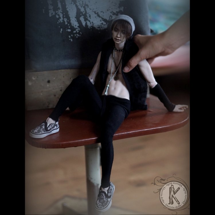 Авторская шарнирная кукла «Рейн», 47 см (фото 7)