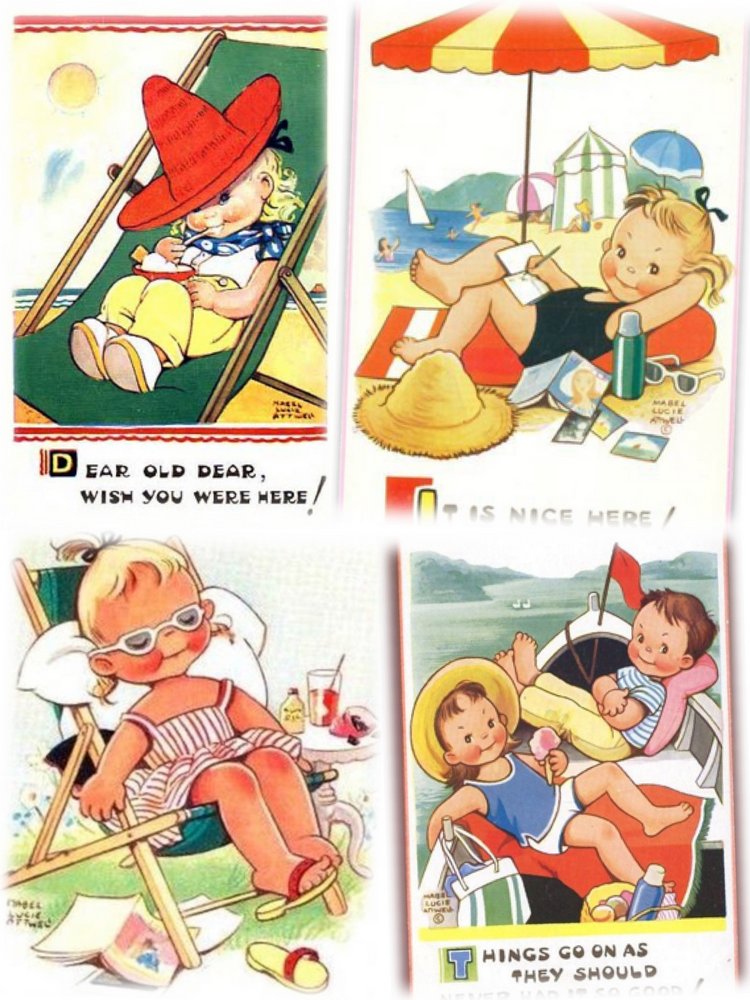 Beatrice Perini. Авторские работы ООАК из глины "терракота" - Mabel Lucie Attwell, часть 2