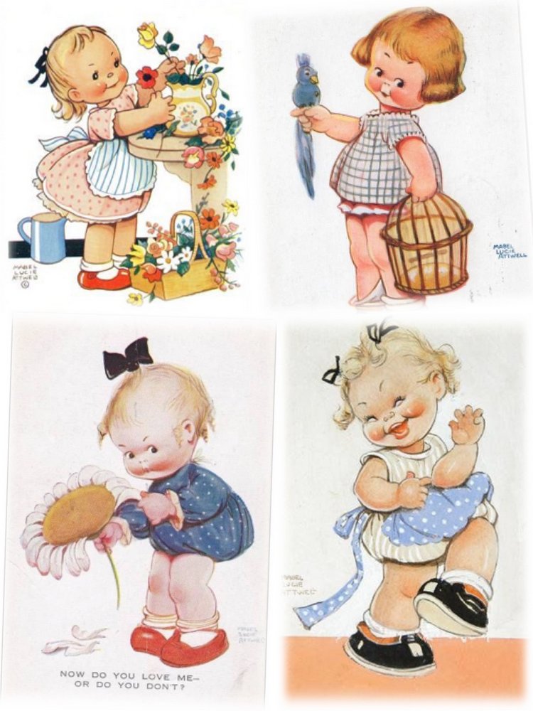 Beatrice Perini. Авторские работы ООАК из глины "терракота" - Mabel Lucie Attwell, часть 2 (фото 5)