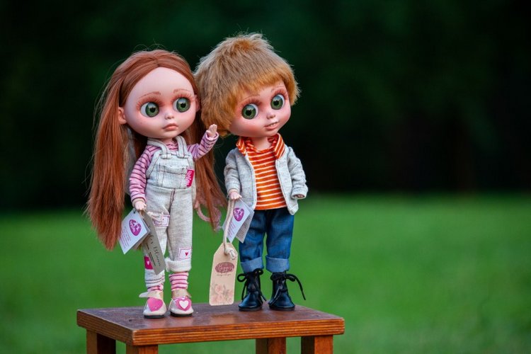 В гостях у STEPHA dolls! Biggers, Миниамигес, Вестида де Азул