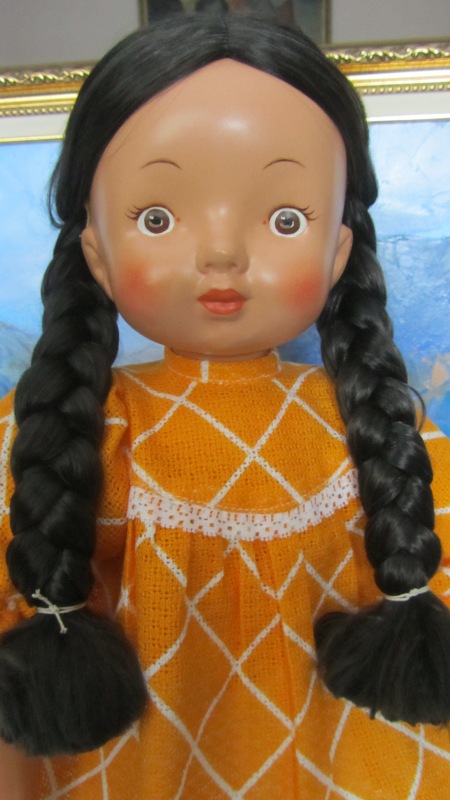 Поленька, еще одна опилочная кукла из гипсовых прототипов фабрики 8 Марта (фото 4)