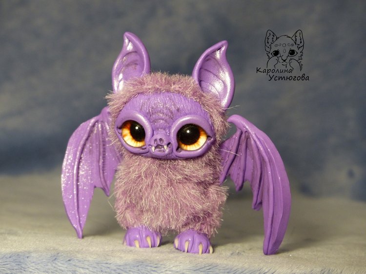 Летучие мышки, цвет: фиолетовый. А Вы нас ждали к Хеллоуину (фото 6)