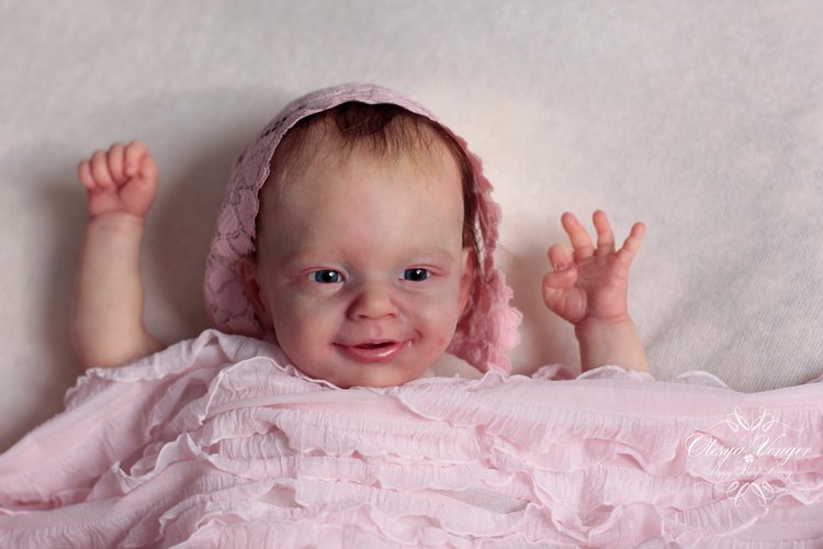 Моё новогоднее солнышко. Малышка из молда Санни. Кукла реборн Олеси Венгер (фото 7)