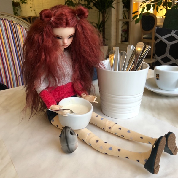 Корнелия с Хомой в кафе — Куклы Doll Chateau (Доллшато): BJD (БЖД) (фото 6)