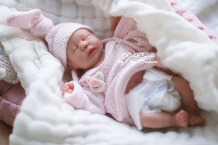 Эмили. Авторская кукла-младенец Ольги Соколовой (фото 2)