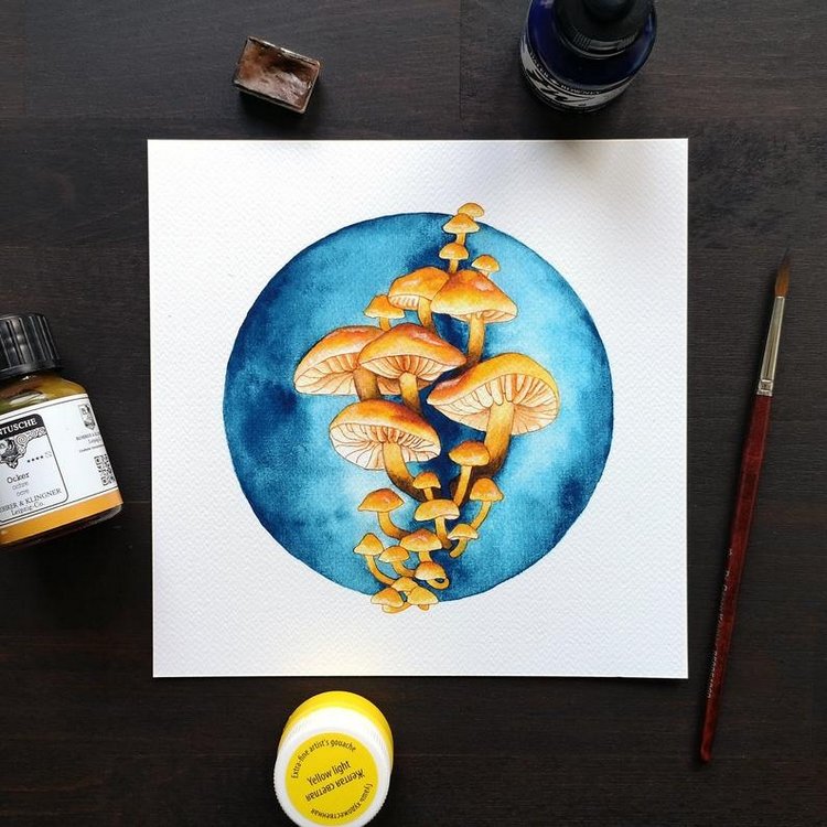 SnailMaidenStudio - Акварельные иллюстрации маленьких живых существ (фото 9)