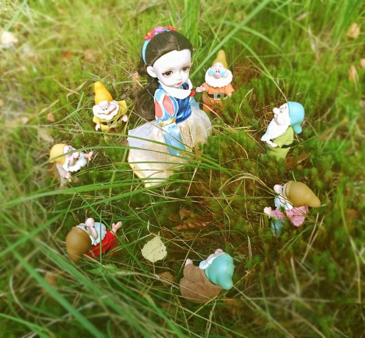 Осеннею порой под старою сосной... Принц, Белоснежка и гномы... встречаются