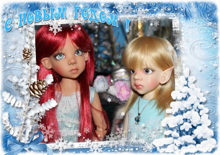 Поздравления С Рождеством и Наступающим Новым годом от Мисси и Талиссы