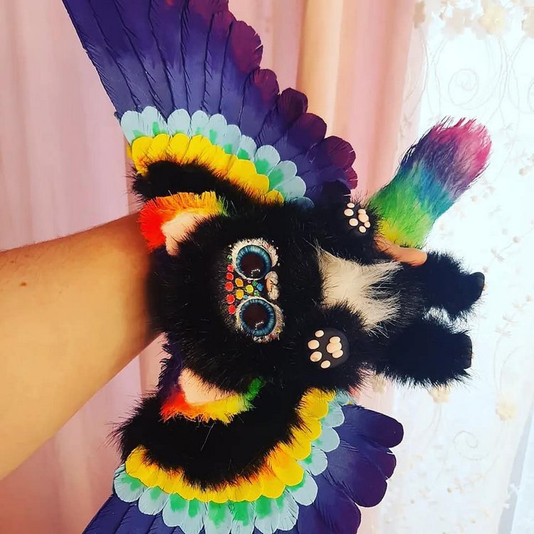 Радужный кот всем счастье на крыльях принесет! Доброе послание внутри (фото 7)