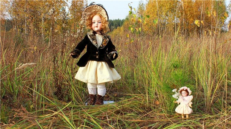 Кейт - Девочка Осень — Антикварные куклы Armand Marseille (AM): молд 390