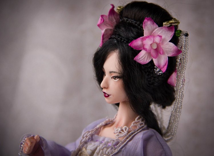 Лянфэн. Фарфоровая шарнирная кукла от Skvorkadolls