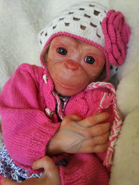 Бонька-обезьянка реборн Рязановой Елены