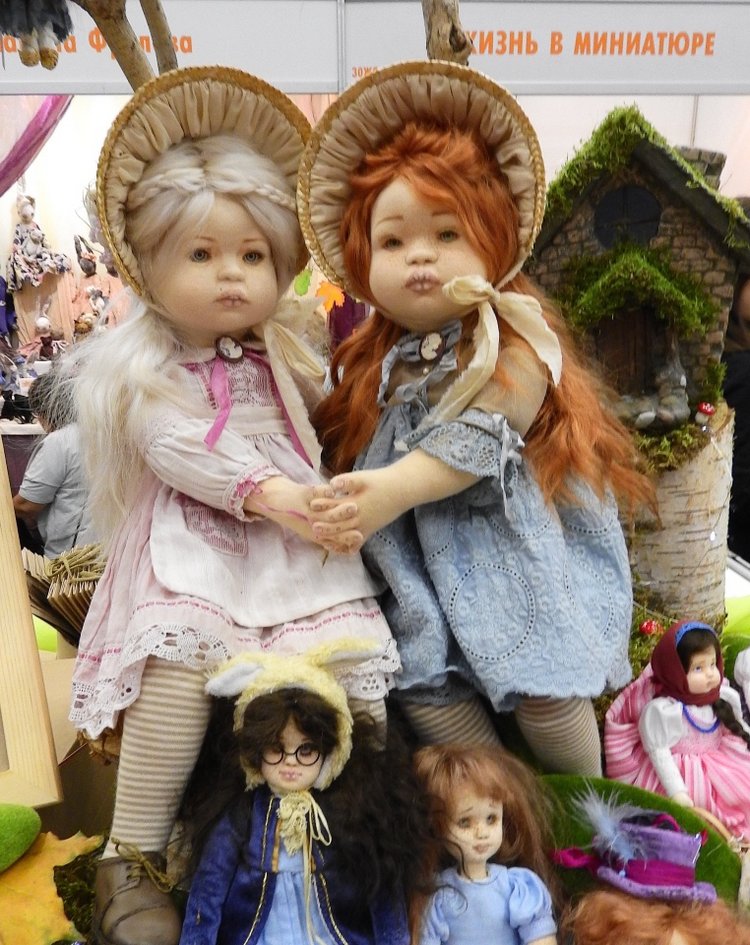 XV Международный осенний салон авторских кукол на Тишинке с 4 по 6 октября 2019 года в Москве - часть 3