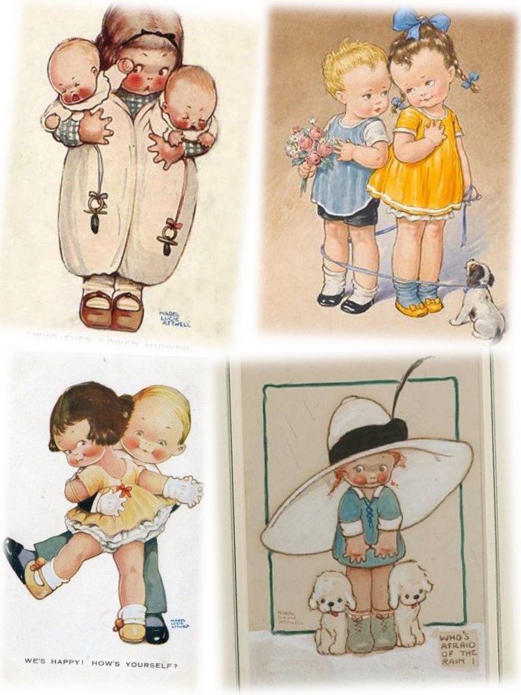 Beatrice Perini. Авторские работы ООАК из глины "терракота" - Mabel Lucie Attwell, часть 2 (фото 7)