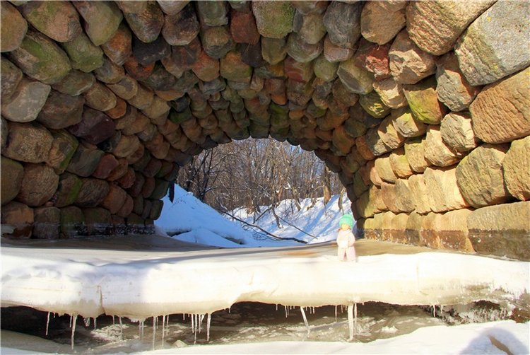Зимняя прогулка Сони. Уникальная кукла от Сильвии Наттерер