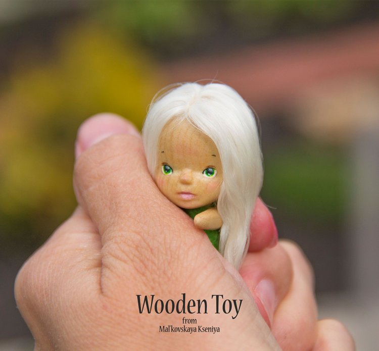 Куколка Одуваночка, маленькая деревянная фея и ее цветочный дом (фото 2)