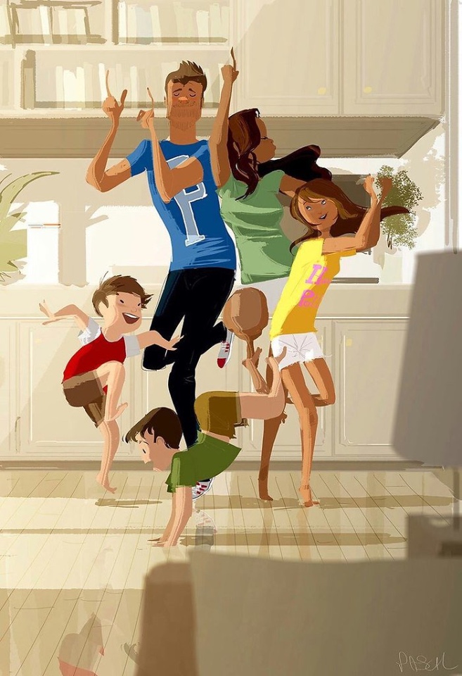 Домашнее пространство или представление о дружной семье