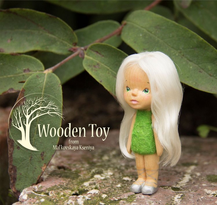 Куколка Одуваночка, маленькая деревянная фея и ее цветочный дом (фото 3)