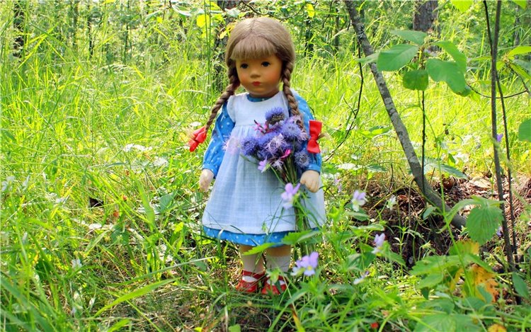 Путешествие Катрин. Katrin, Stoffpuppe Doll, Kathe Kruse