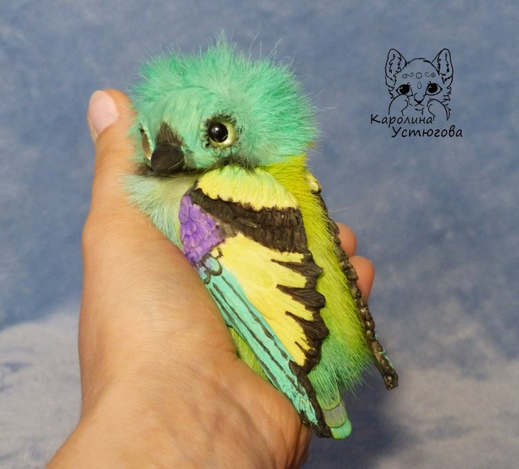 Зеленоголовая танагра, чудо птичка