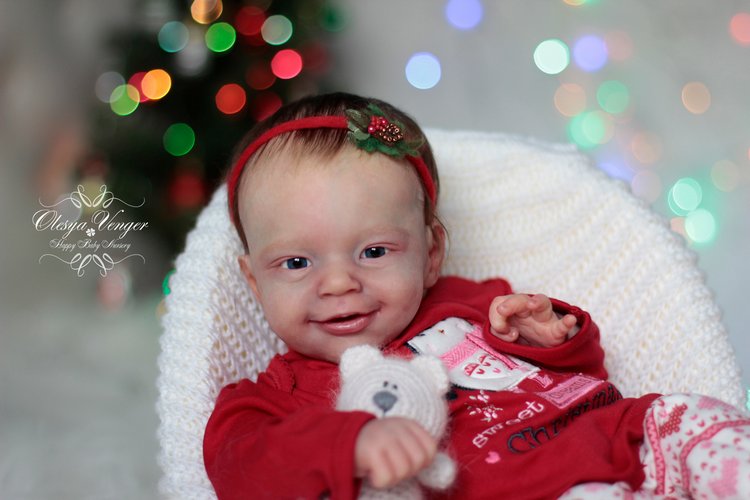 Моё новогоднее солнышко. Малышка из молда Санни. Кукла реборн Олеси Венгер