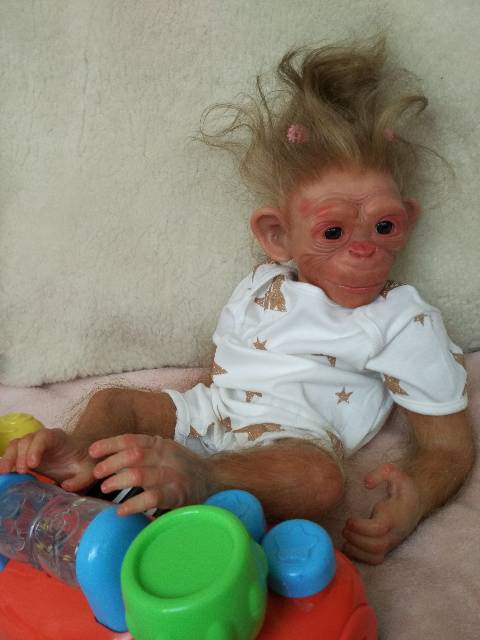 Бонька-обезьянка реборн Рязановой Елены (фото 6)