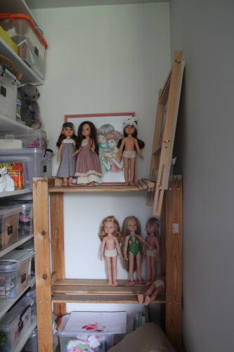 Моя мастерская — Хранение кукол и материалов: организация рабочего места