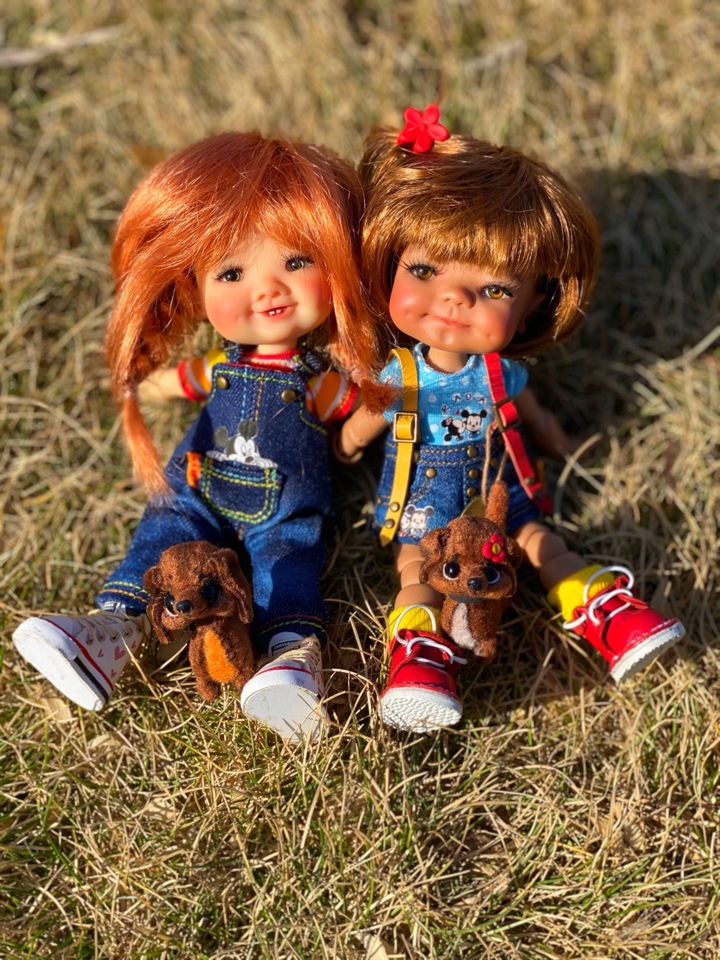 Стоят девчонки... стоят в сторонке. Meadow dolls (фото 7)