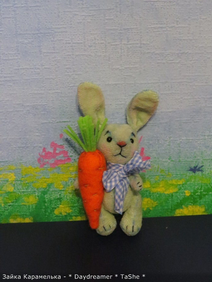 Зайка цвета свежего салата по имени Карамелька (фото 7)