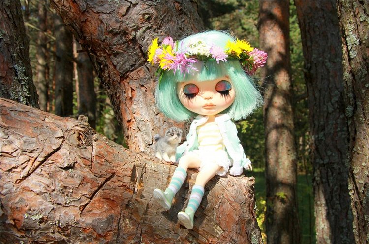 Инопланетянка Нийя. Custom Blythe Doll UFO Go Go Takara