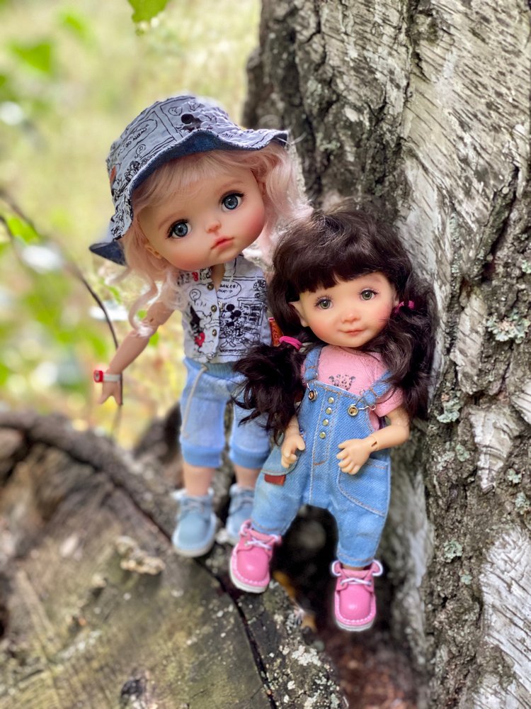 Варя в Березовой роще. Fabbi Chibbi Meadow dolls | Бэйбики Варя в Березовой роще. Fabbi Chibbi Meadow dolls