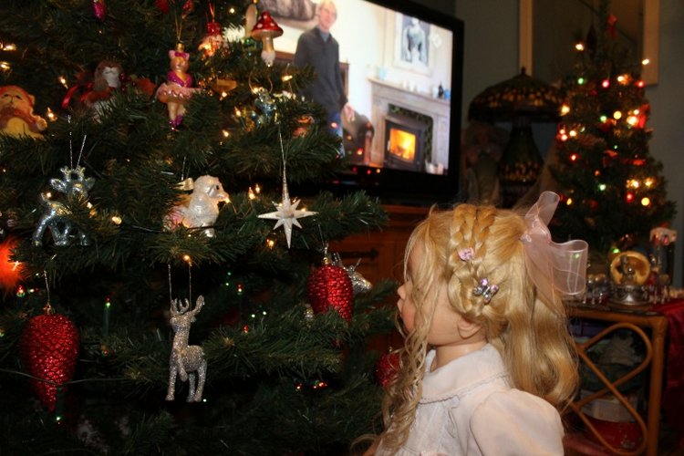 Новогодняя елка с моими куклами от Hildegard Gunzel