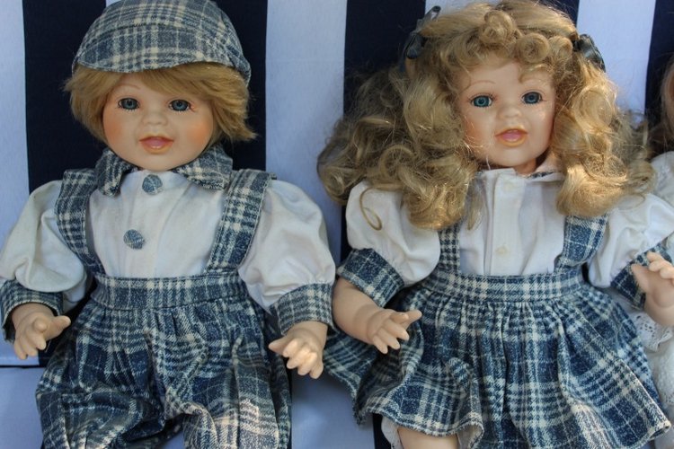 Большая коллекция Винтажных реплик с антикварных кукол - Часть 3