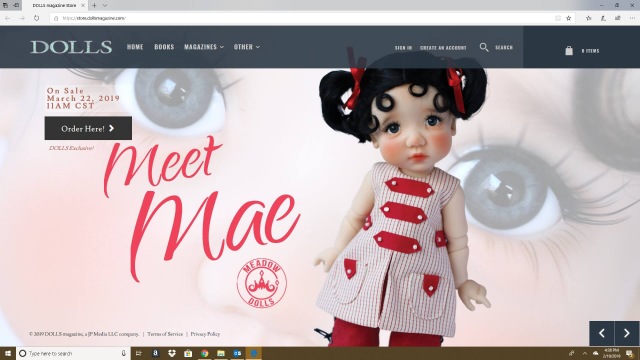 Новая девочка Mae в новом формате 40,5 см от Meadow dolls (фото 3)