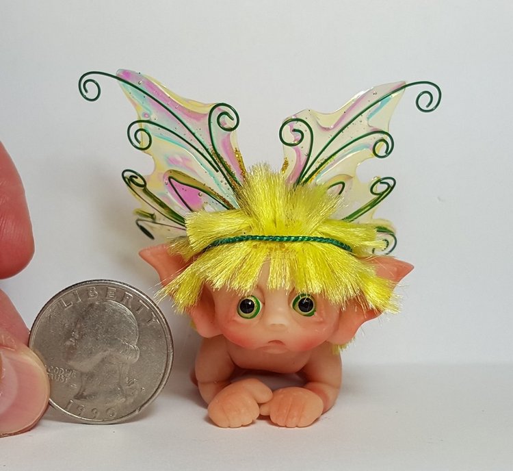 Авторские малыши из полимерной глины: Gail's Fantasy Baby Miniatures