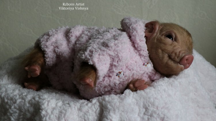 Поросенок Мила... куколка реборн Виктории Вишни