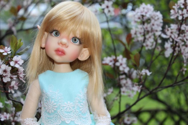 Талисса в весеннем саду — Куклы Kaye Wiggs (Кайе Виггс): авторские BJD (БЖД)