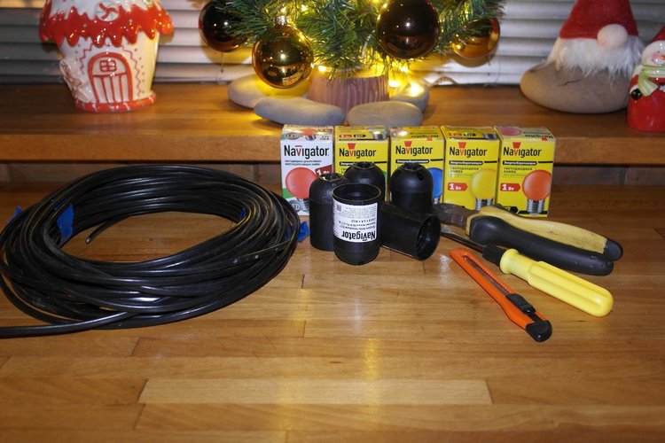 Электрогирлянда своими руками