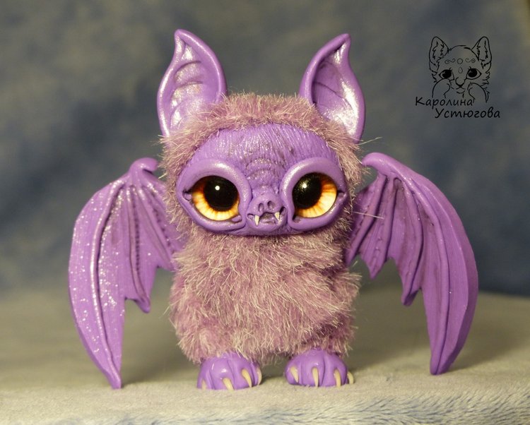 Летучие мышки, цвет: фиолетовый. А Вы нас ждали к Хеллоуину (фото 5)