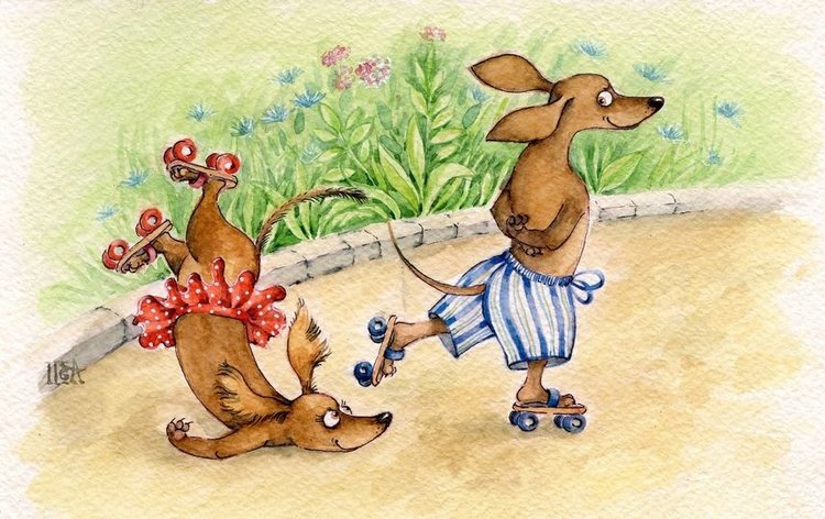 Предновогодние денёчки! Улыбнёмся вместе! Смешные таксы Инги smG