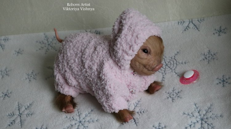 Поросенок Мила... куколка реборн Виктории Вишни