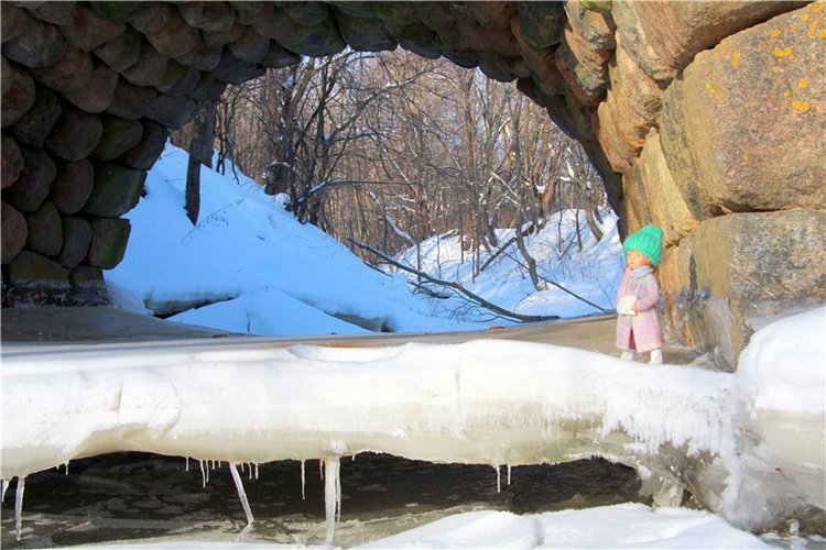 Зимняя прогулка Сони. Уникальная кукла от Сильвии Наттерер