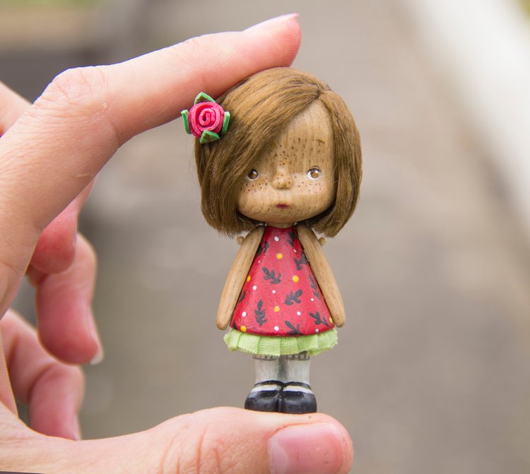 Все любят Рози. Маленькая каштановая девочка 6,5 см (фото 4)