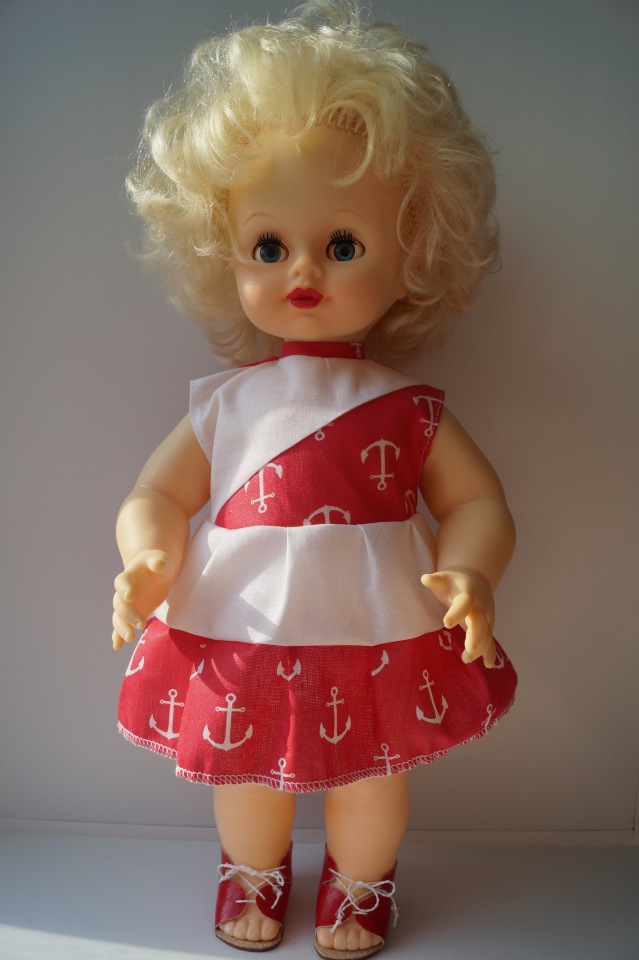 Выкройка платья для куклы Инны Весна 43 см ростом (фото 4)