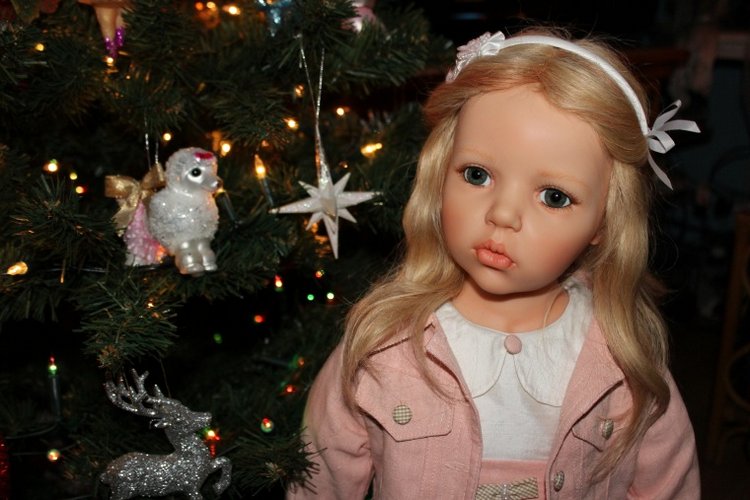 Новогодняя елка с моими куклами от Hildegard Gunzel