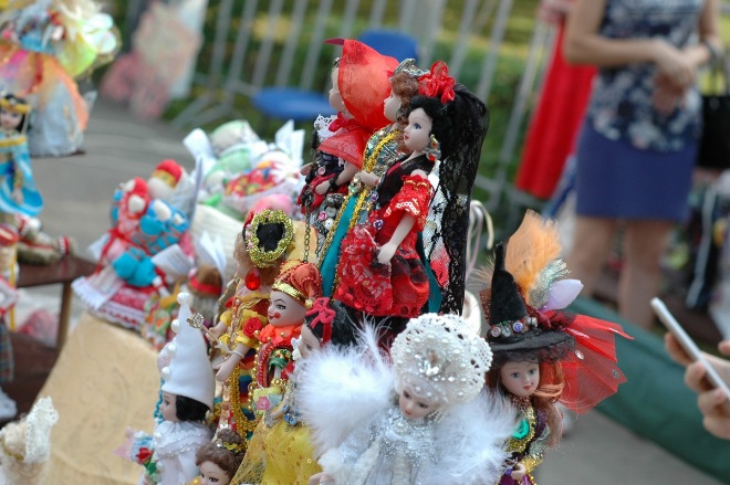 Мои куклЁшки на городском празднике "Литературное варенье"