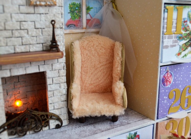 Адвент календарь с миниатюрой и освещением (фото 6)