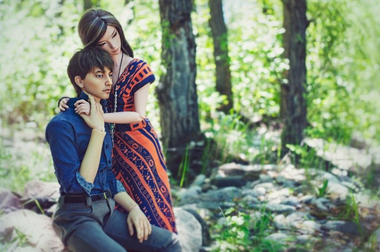 Аюна и Баир. Брат и сестра