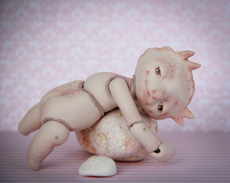 Фарфоровые тролли — Авторские шарнирные куклы своими руками: лепка (фото 7)